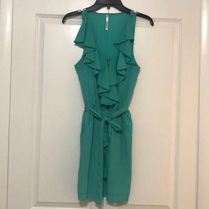 Aqua/dark mint summer dress